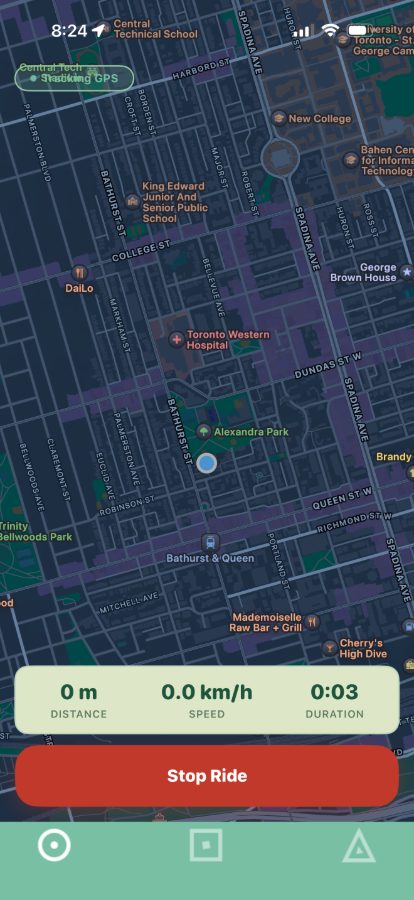 Biking app — ride summary