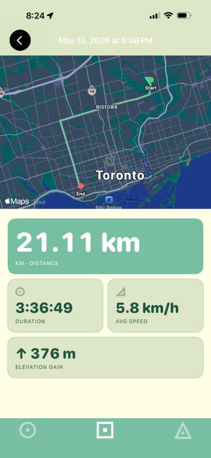 Biking app — active ride